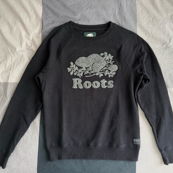 Roots Women's Cooper Crew Sweater - Black - XS - Picture 1 of 3